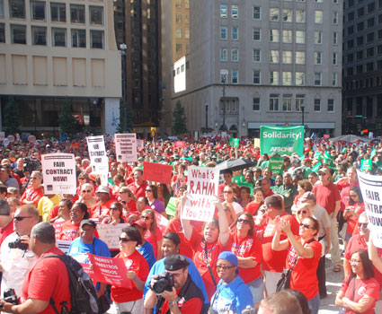 Huge Labor Day rally boosts Chicago teachers - AFSCME Council 31