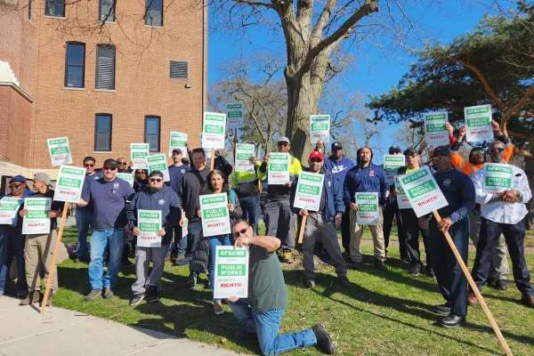 Workers on the picket line