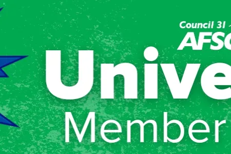 Banner reading "AFSCME Council 31 University Member Update"