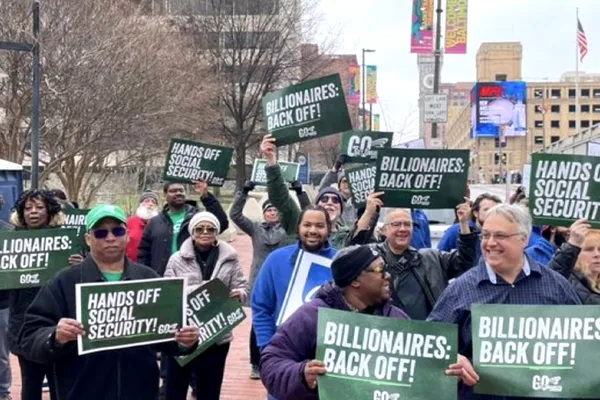 AFSCME members stand against wealth inequality