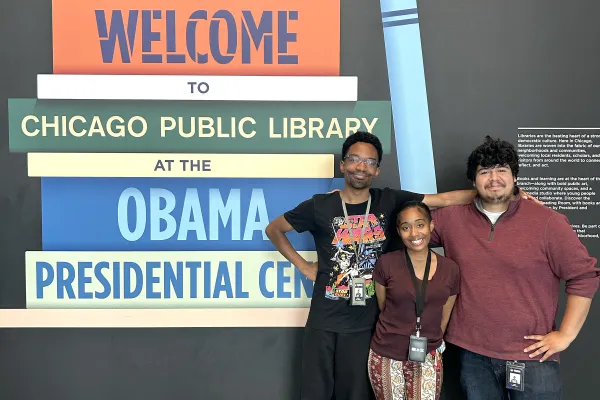 AFSCME members at the Obama Center