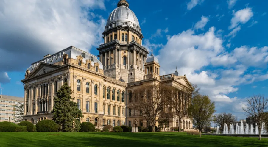 The Illinois State Capitol.