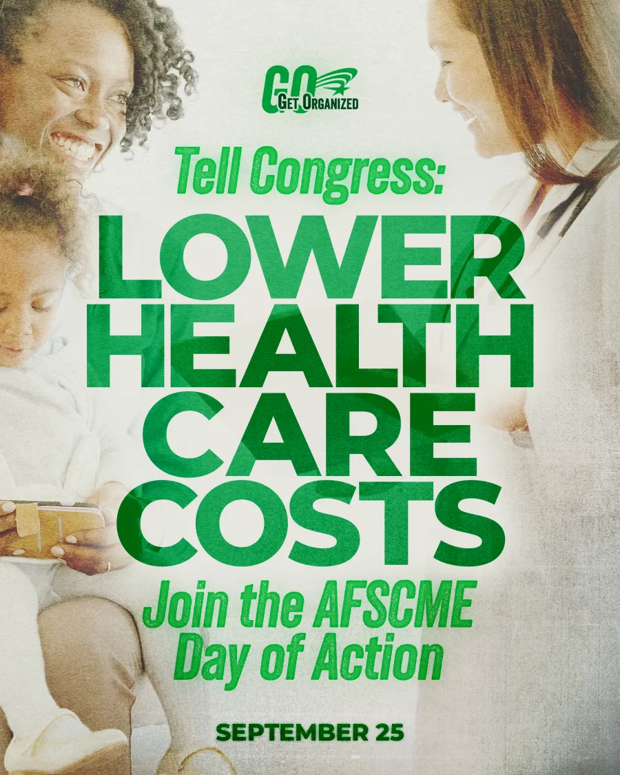 Graphic saying lower health care costs