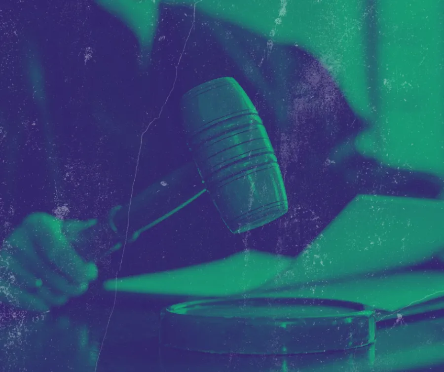 Photo of a judge's gavel