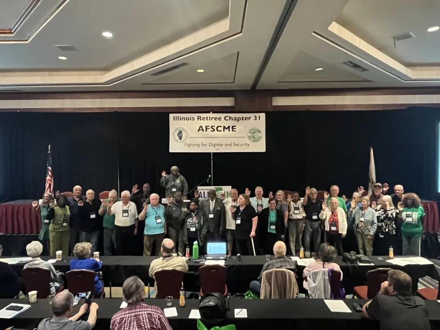 Chapter 31 Retirees taking the oath