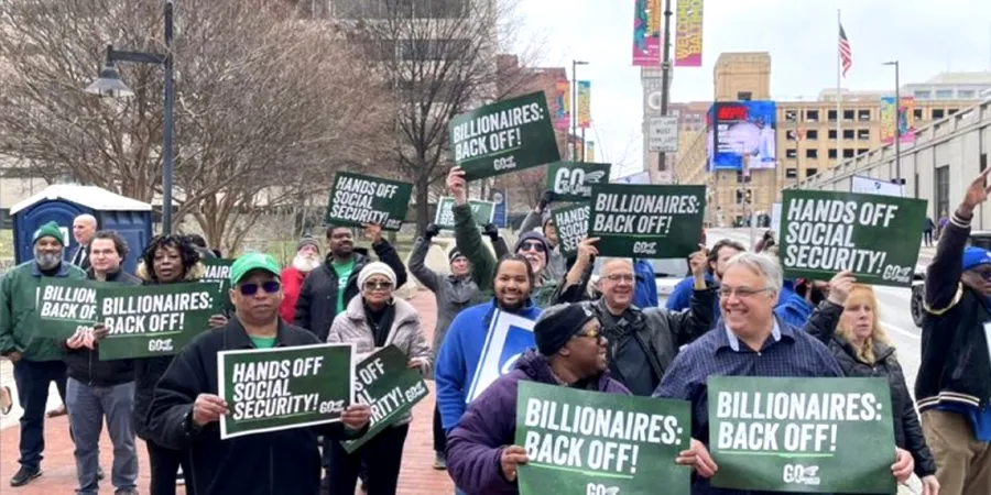 AFSCME members stand against wealth inequality
