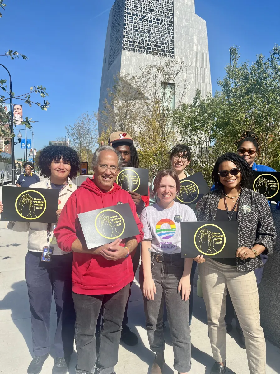 Obama Center workers